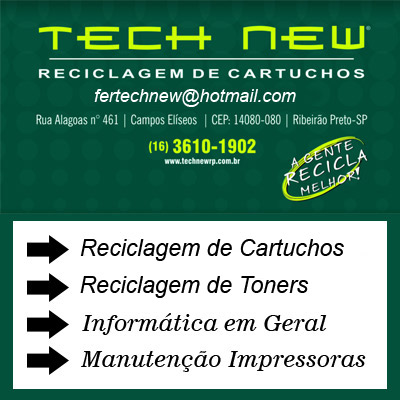 TECHNEW RECICLAGEM DE CARTUCHOS E TONERS Ribeirão Preto SP